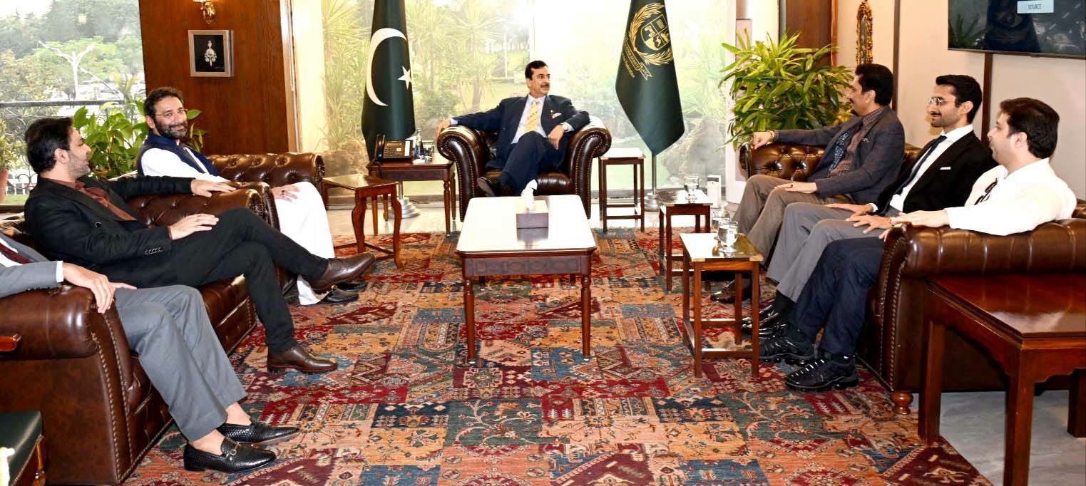 Mr. Faisal Zahid Malik, Chairman & Editor-in-Chief, Pakistan Observer, called on Chairman Senate Syed Yousaf Raza Gilani at Parliament House, Islamabad.