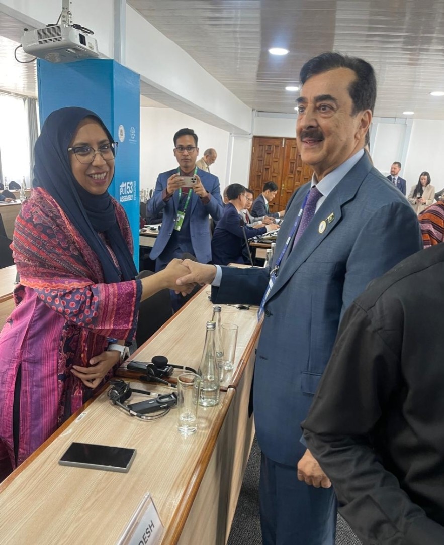 Pakistan, Bangladesh Agree to Strengthen Parliamentary and Economic Cooperation at 153rd IPU Assembly

